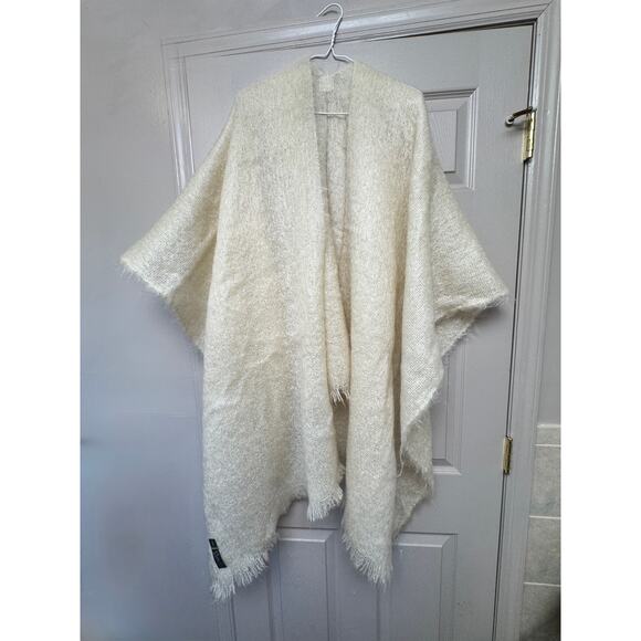 Royal Scot Sweaters - Royal Scot Neckwear Collection MOHAIR Shawl Drape Wrap Sweater Poncho OS